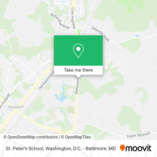 St. Peter's School map