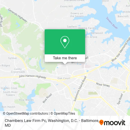 Chambers Law Firm Pc map