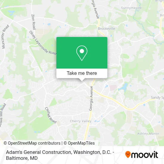 Adam's General Construction map