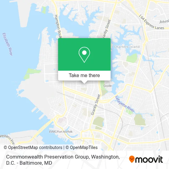 Commonwealth Preservation Group map
