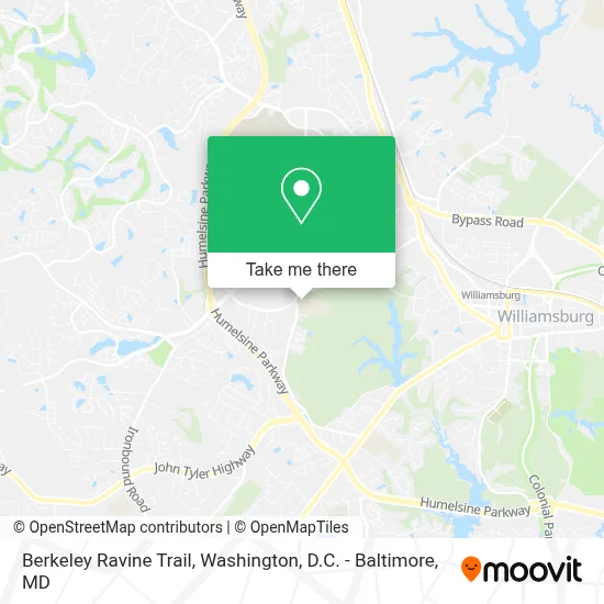 Berkeley Ravine Trail map