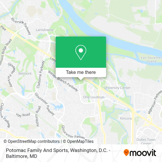 Potomac Family And Sports map