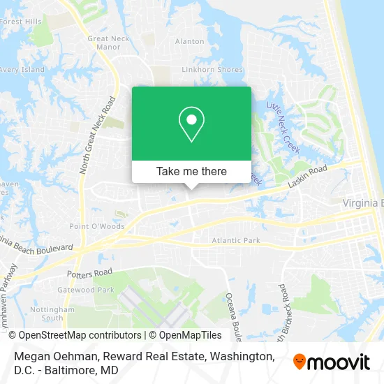 Megan Oehman, Reward Real Estate map