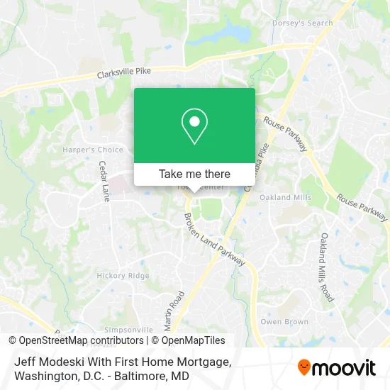 Jeff Modeski With First Home Mortgage map