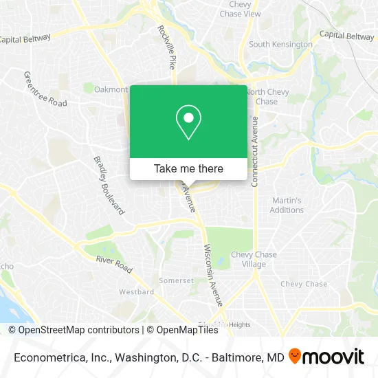 Econometrica, Inc. map
