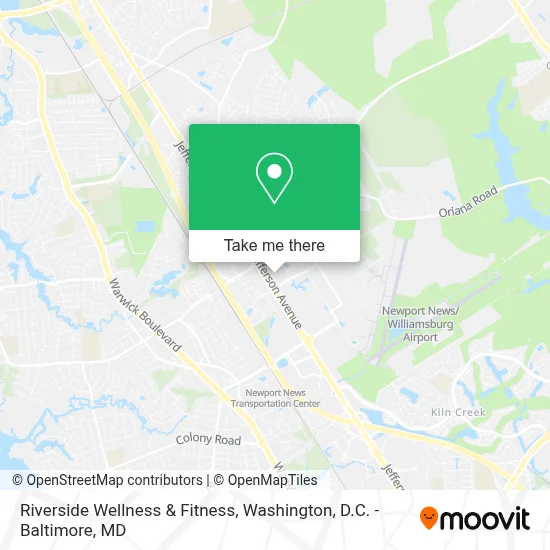 Riverside Wellness & Fitness map