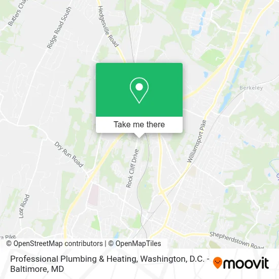 Professional Plumbing & Heating map