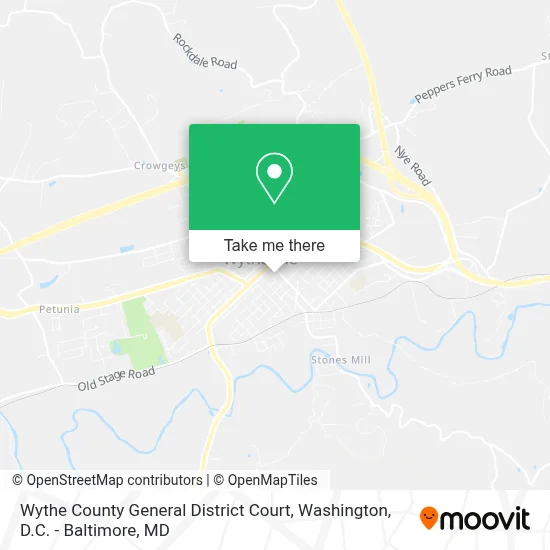 Wythe County General District Court map