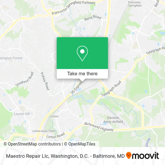 Maestro Repair Llc map