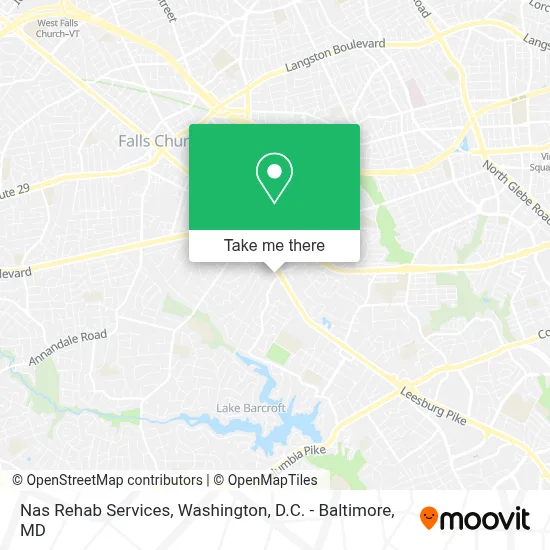 Nas Rehab Services map
