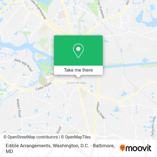 Edible Arrangements map
