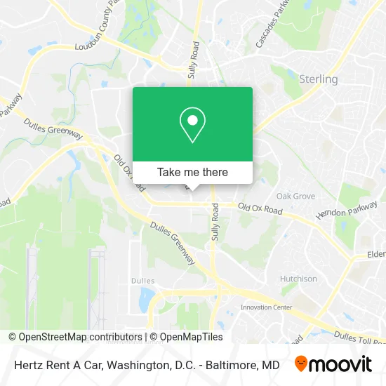 Hertz Rent A Car map