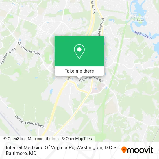 Internal Medicine Of Virginia Pc map