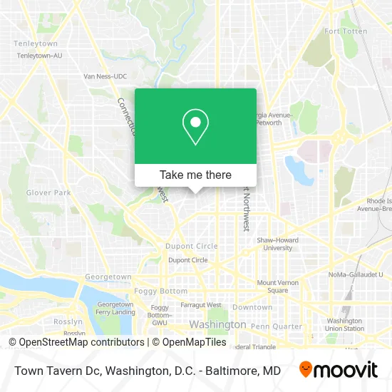 Town Tavern Dc map