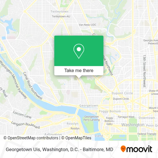 Georgetown Uis map