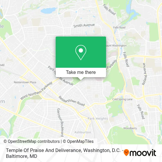 Temple Of Praise And Deliverance map