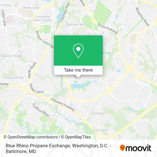 Blue Rhino Propane Exchange map
