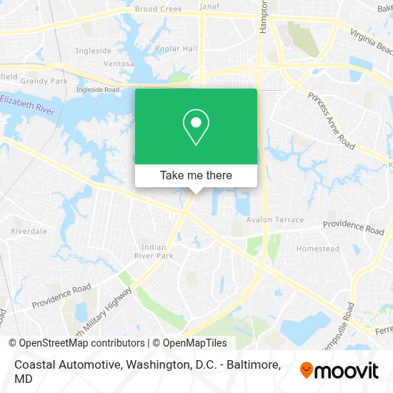 Coastal Automotive map