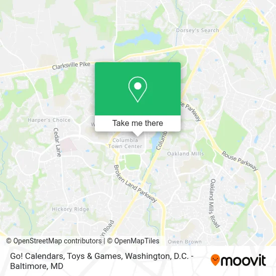 Go! Calendars, Toys & Games map