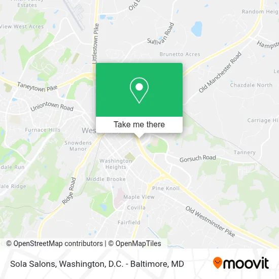 Sola Salons map