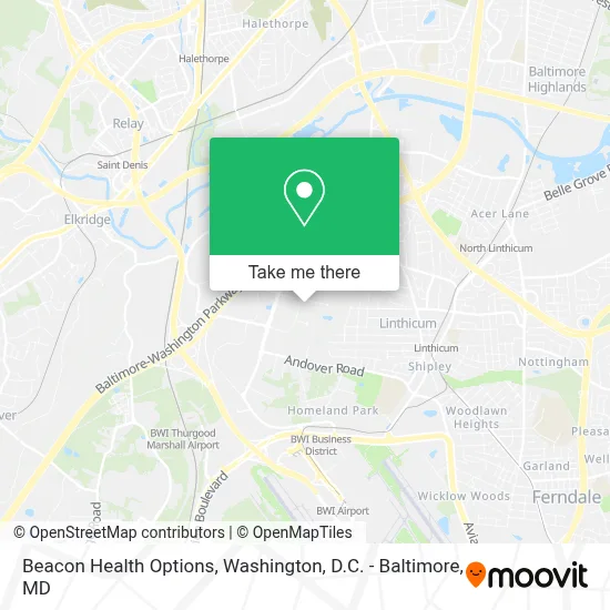 Beacon Health Options map