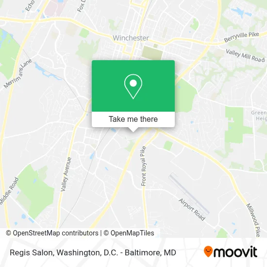 Regis Salon map