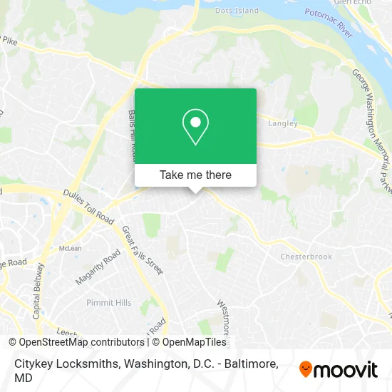 Citykey Locksmiths map