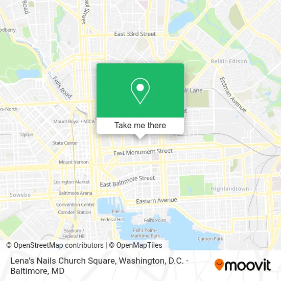 Lena's Nails  Church Square map