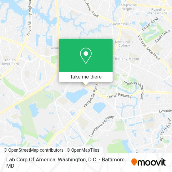 Lab Corp Of America map