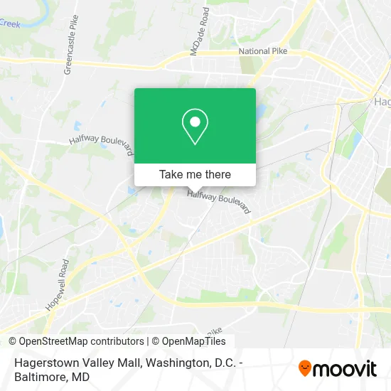 Hagerstown Valley Mall map