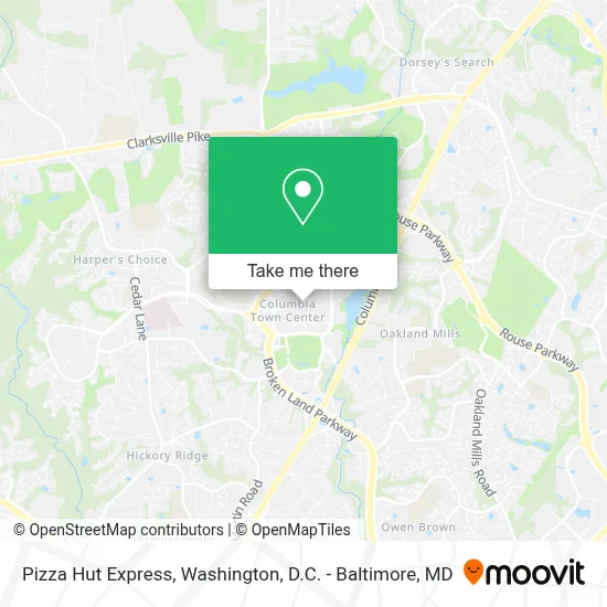 Pizza Hut Express map