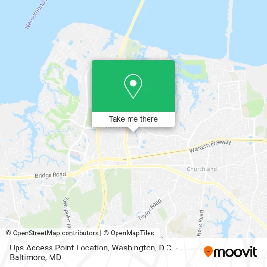 Ups Access Point Location map