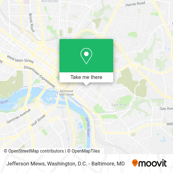 Jefferson Mews map