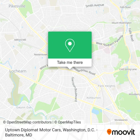 Uptown Diplomat Motor Cars map