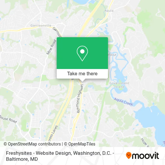Freshysites - Website Design map
