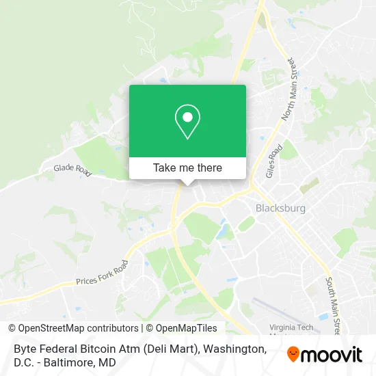 Byte Federal Bitcoin Atm (Deli Mart) map