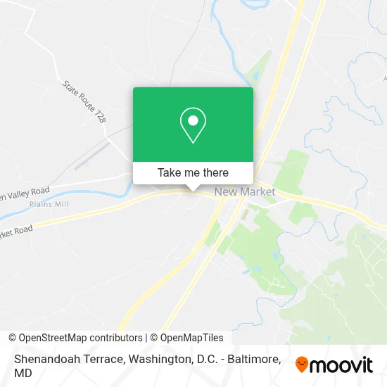 Shenandoah Terrace map
