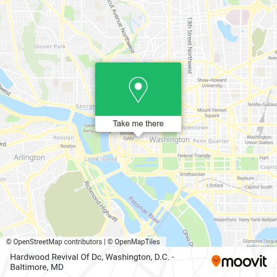 Hardwood Revival Of Dc map