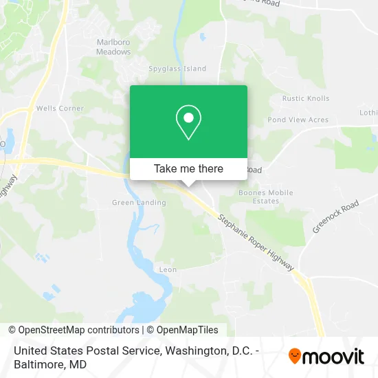 United States Postal Service map