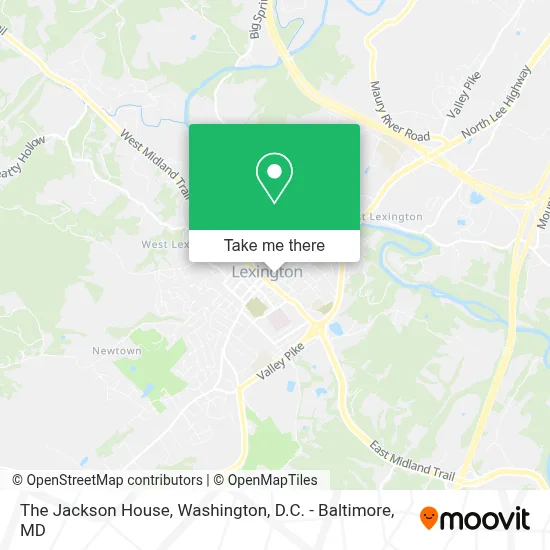 The Jackson House map