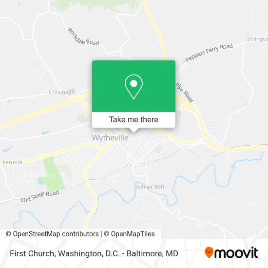 First Church map