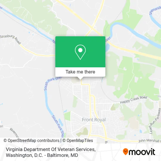 Virginia Department Of Veteran Services map