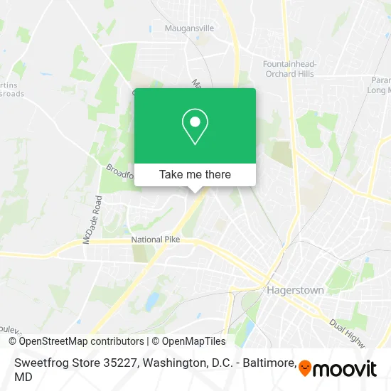 Sweetfrog Store 35227 map