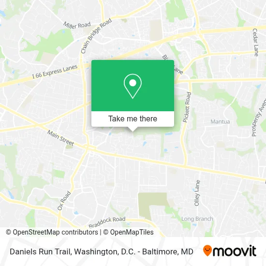Daniels Run Trail map