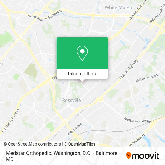 Medstar Orthopedic map