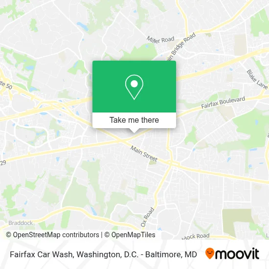 Fairfax Car Wash map