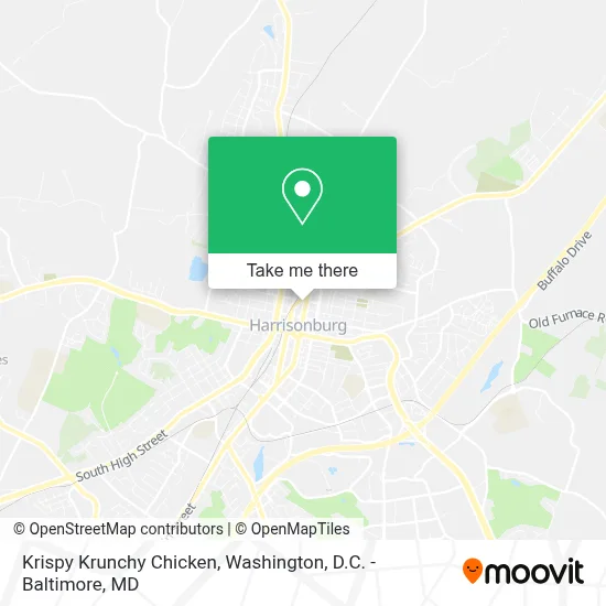 Krispy Krunchy Chicken map