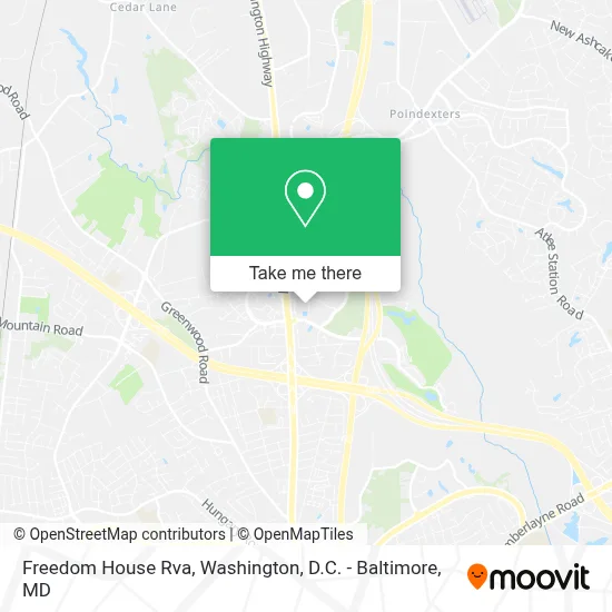 Freedom House Rva map