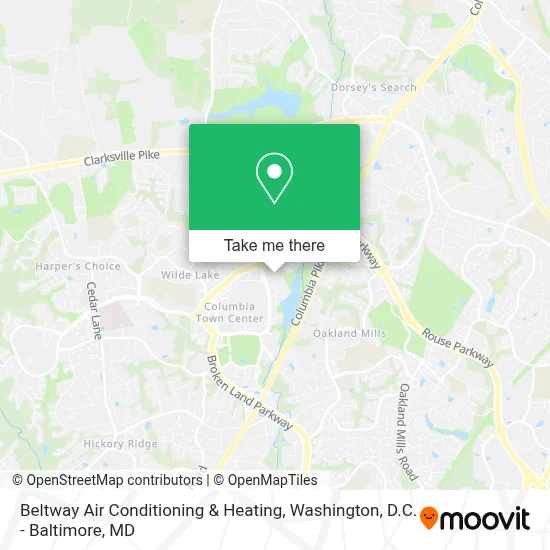 Beltway Air Conditioning & Heating map