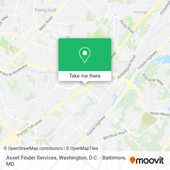 Asset Finder Services map